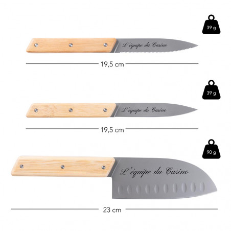 Taille des couteaux de cuisine personnalisés