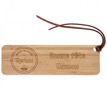 Marque page bois maman personnalisé | Cadeau unique pour maman