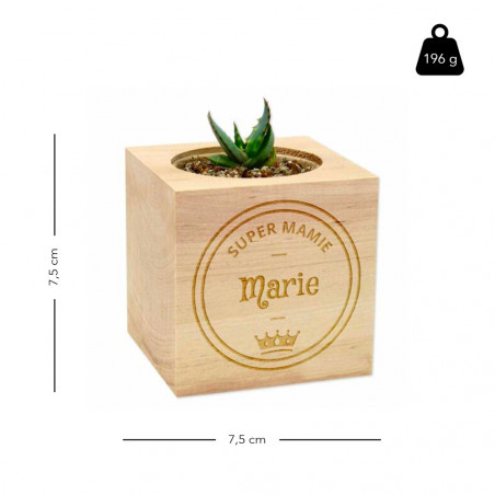 Dimension de l'écocube en bois
