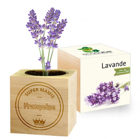 Ecocube lavande mamie personnalisé