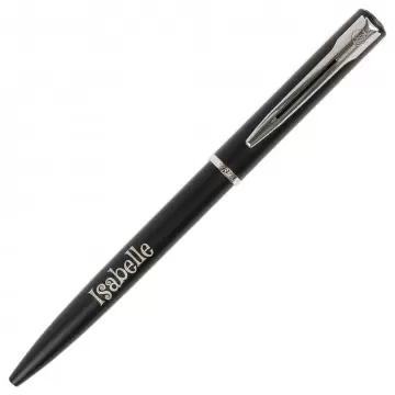 Stylo Waterman Bille Graduate noir à personnaliser | Gravure texte