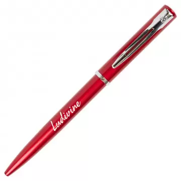 Stylo bille rouge Waterman Graduate personnalisé avec une gravure texte