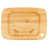 Planche de cuisine bois design amour avec personnalisation texte gravée
