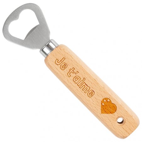 Ouvre bouteille en bois personnalisé