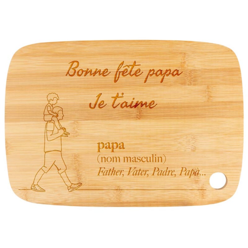 Planche de cuisine pour papa personnalisé