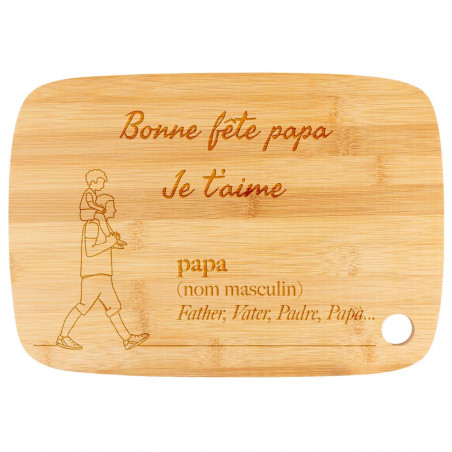 Planche de cuisine pour papa personnalisé