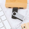 Clé USB noir twister gravé