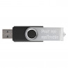 Clef USB noire personnalisée