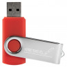 Clé USB twister rouge gravé
