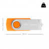 Taille de la clé USB orange