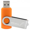 Clé USB orange avec gravure texte