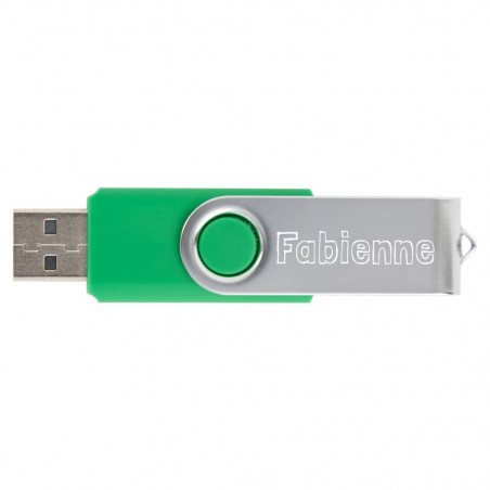 Clé USB twister vert à personnaliser