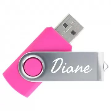 Clé USB twister rose gravée 16Go