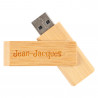 Clé USB bois bambou gravée