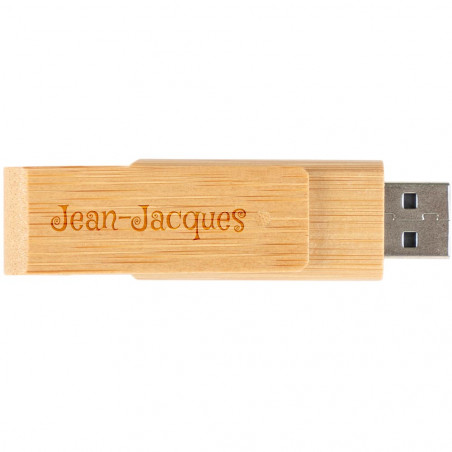 Clé USB bois 16 Go gravé