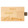 Carte USB bois maitresse personnalisée