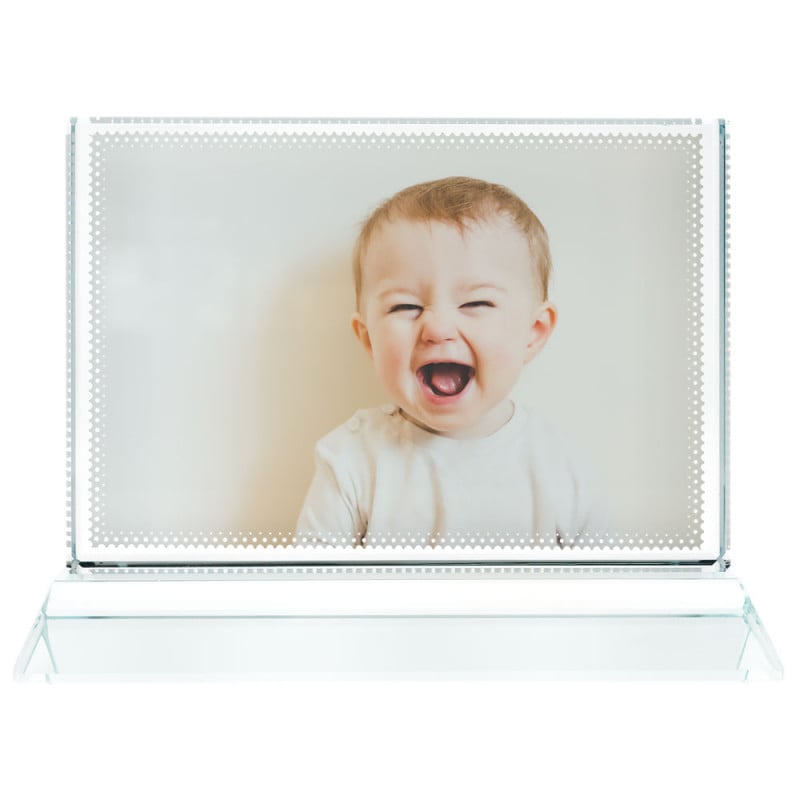 Cadre verre rectangle personnalisé