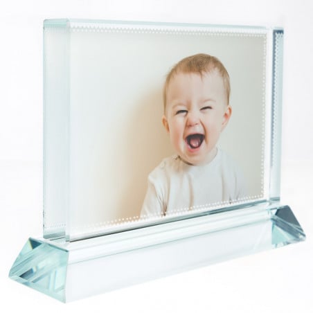 Cadre verre avec personnalisation photo