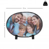 Cadre ardoise ovale taille