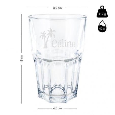 Verre à Mojito gravé