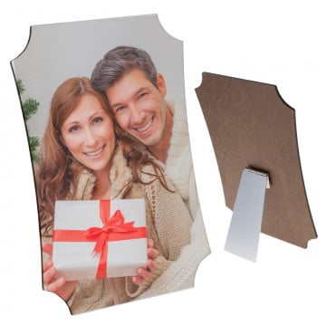 Cadre forme original personnalisable photo | Cadre avec pied unique