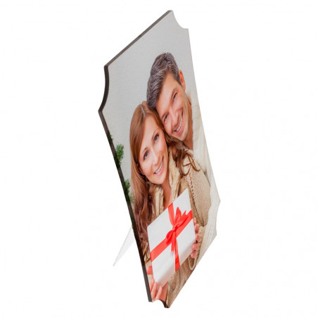 Cadre rectangle original bois avec photo