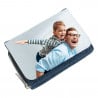 Portefeuille tissu jeans personnalisable photo
