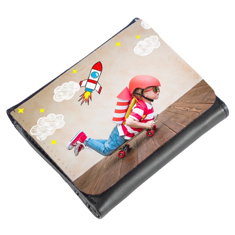 Portefeuille mini cuir personnalisable