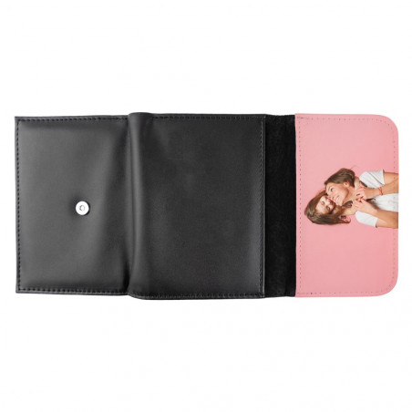 Portefeuille cuir déplié