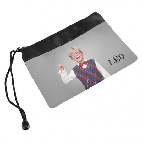 Pochette tissu personnalisé avec photo imprimée