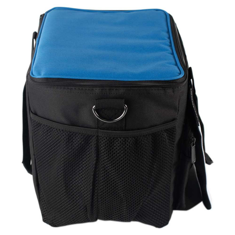 Sac Isotherme Guidon Vélo - Sacoche Bleu Marine, 30x24x18cm, Poche Zip, Compartiment Carte