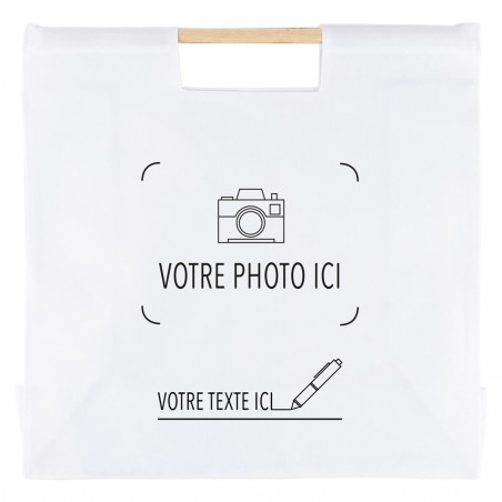 Sac à provisions personnalisable avec une photo
