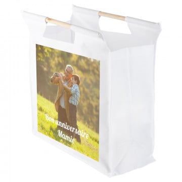 Sac à provisions personnalisé avec photo