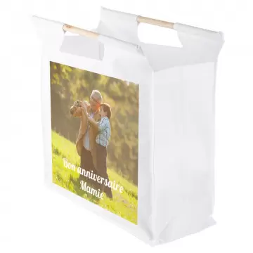 Sac à provisions personnalisé avec photo