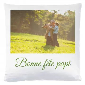 Housse de coussin personnalisée photo