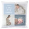 Coussin blanc pele mele unique