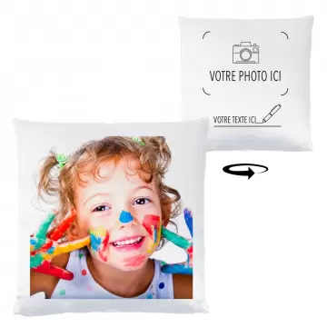 Coussin personnalisé au recto et au verso