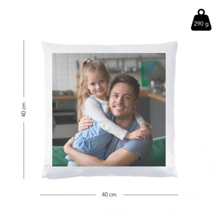 Taille du coussin recto verso