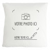 Coussin polaire personnalisé photo