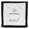 Coussin personnalisé bords noirs