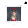 Taille du coussin verso noir
