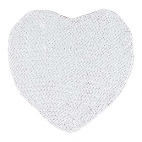 Coussin sequin cœur unique