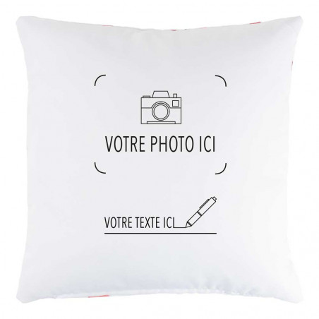 Coussin nounours original avec photo