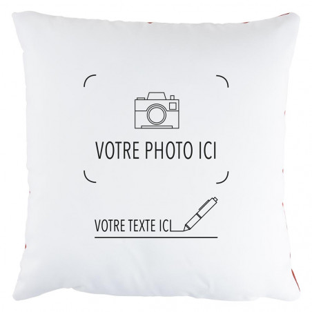 Coussin original avec verso cœur