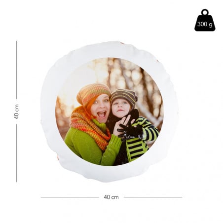 Taille du coussin smiley