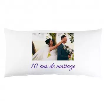 Coussin rectangle personnalisé photo | Grand coussin 80x40 cm
