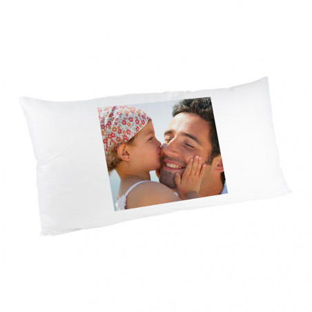 Grand coussin rectangle avec photo imprimée