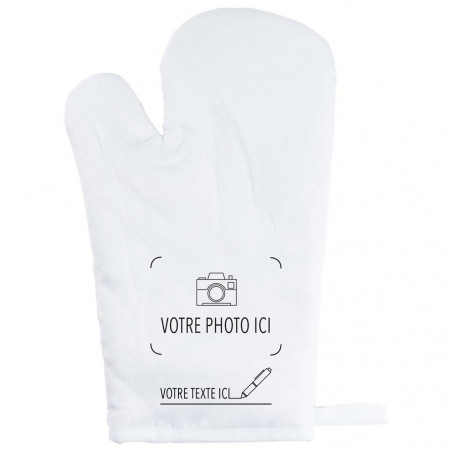 Gant de cuisine à personnaliser avec votre photo