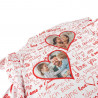 Plaid polaire love personnalisé