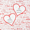 Plaid polaire love à personnaliser avec 2 photos